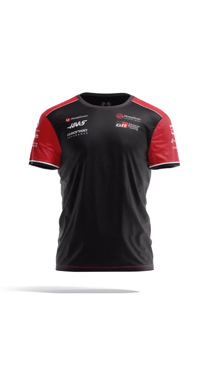 Haas 2025 Team T-Shirt - Black