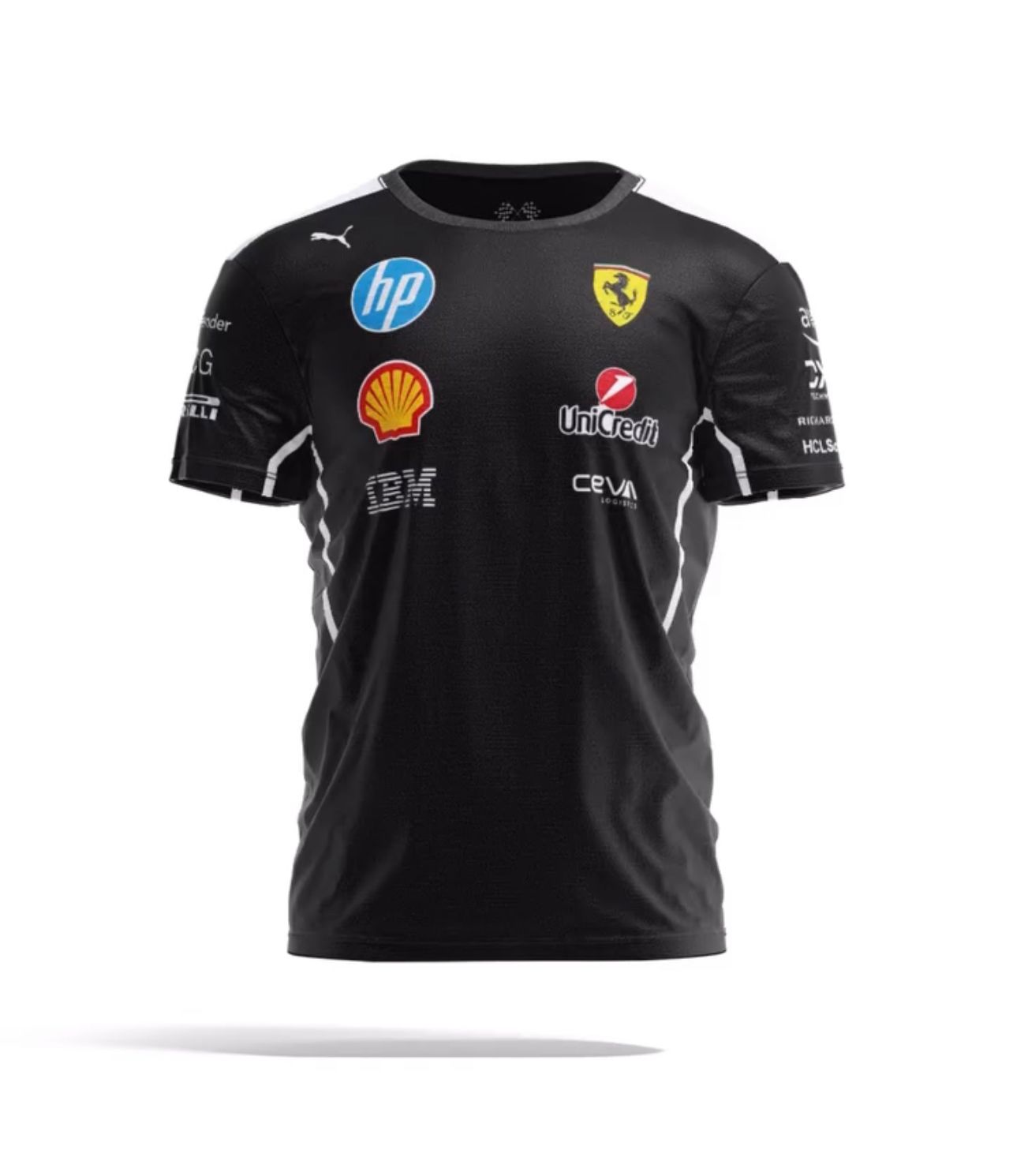 Ferrari T Shirt F1 Team 2025 - Nero “Black”