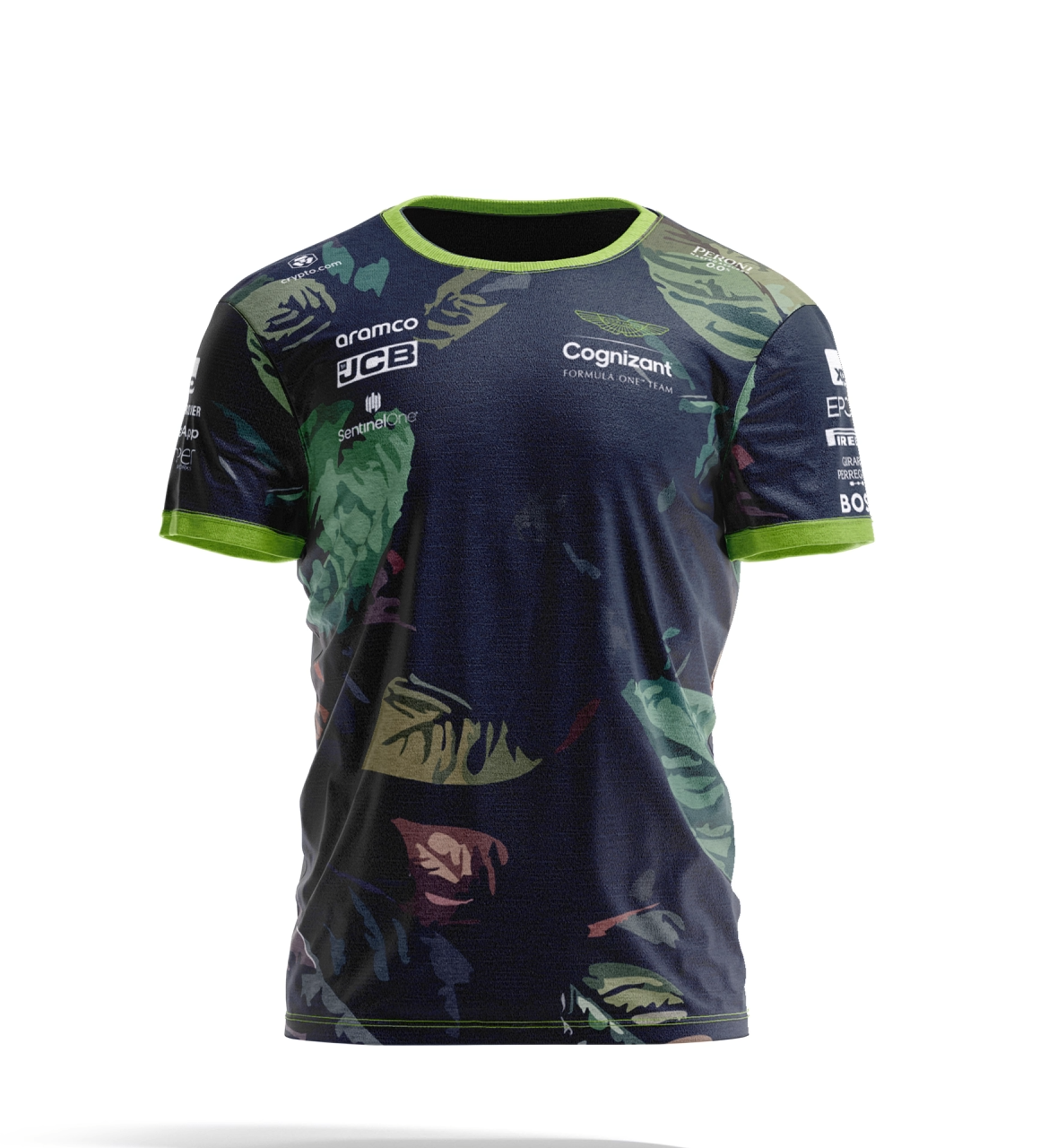 Aston Martin F1 Team T Shirt 2024 - Tropical