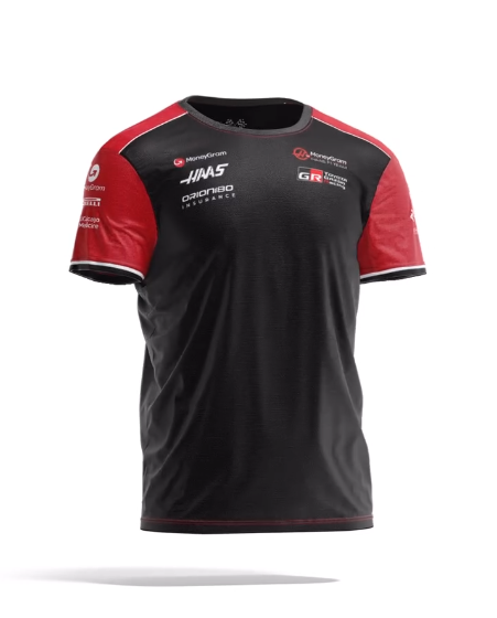 Haas 2025 Team T-Shirt - Black