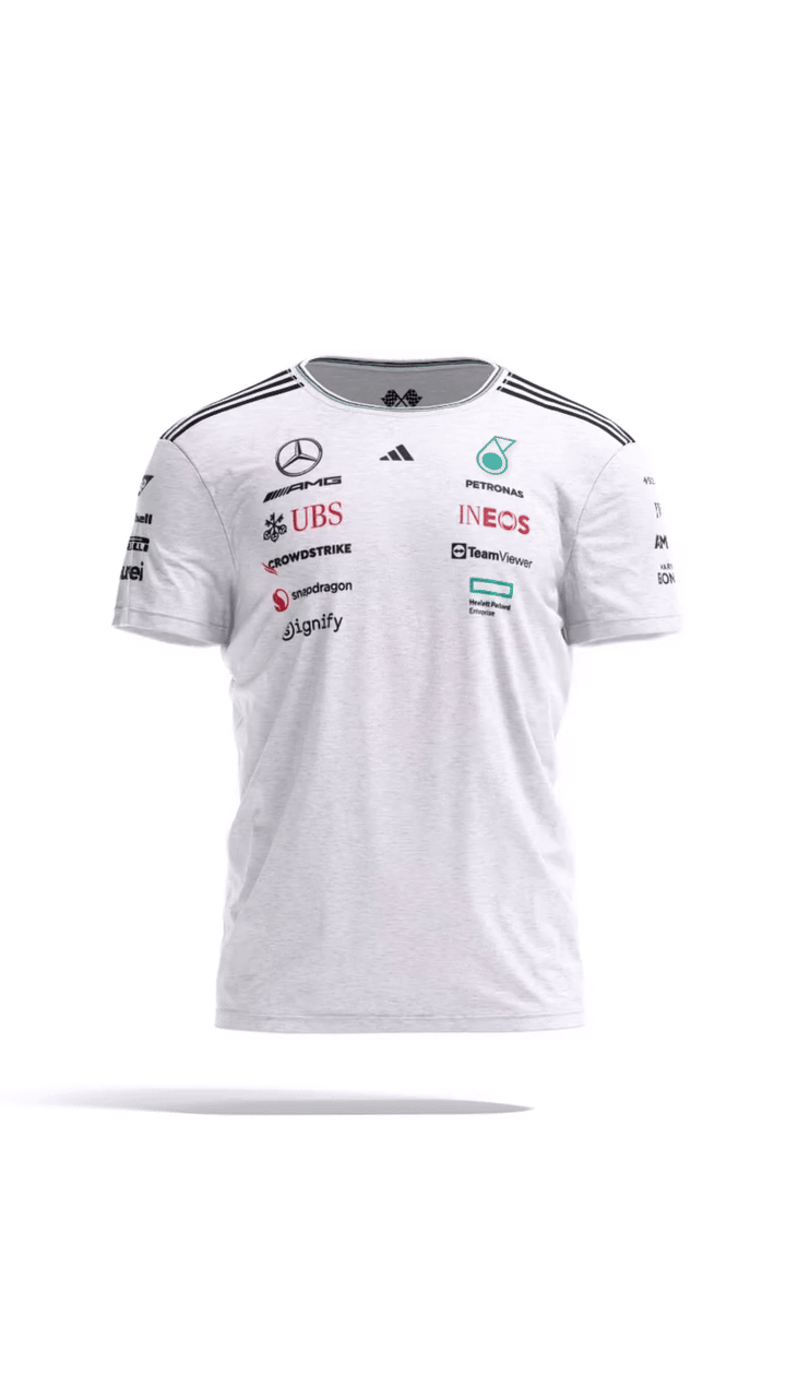 Mercedes-AMG PETRONAS F1 Team T Shirt 2025 - White