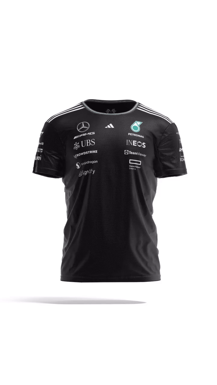 Mercedes-AMG PETRONAS F1 Team T Shirt 2025 - Black