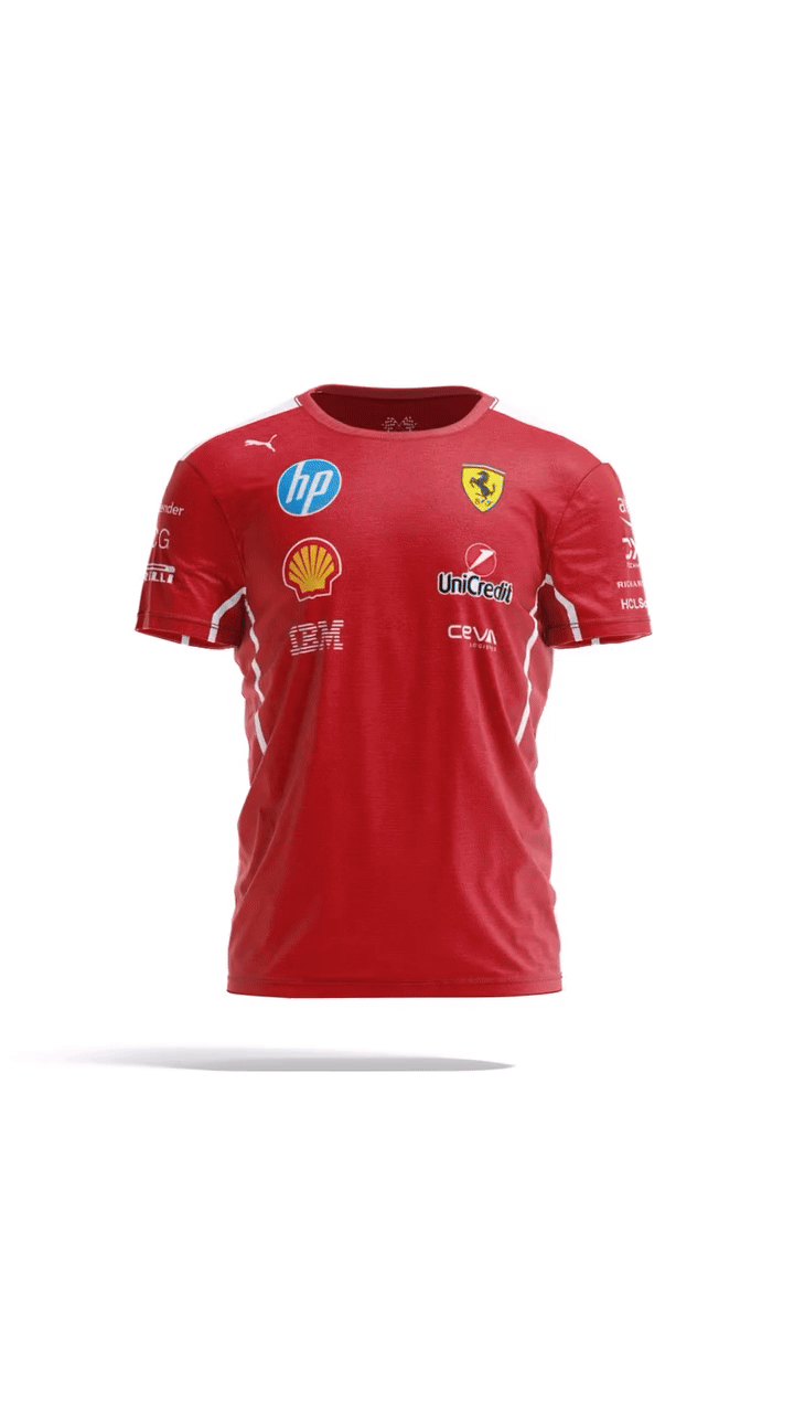 Ferrari T Shirt F1 Team 2025 -Rosso“Red”