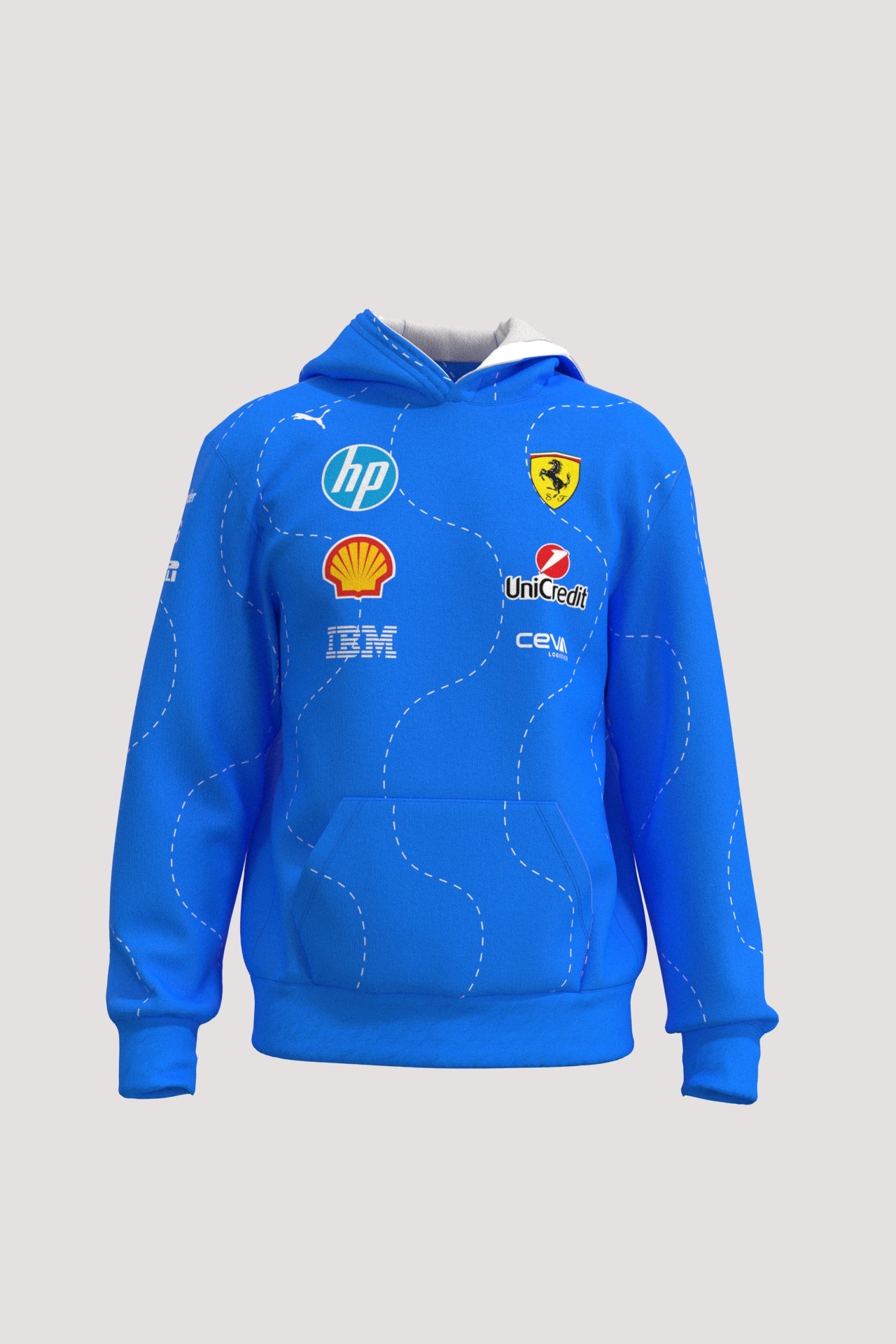 Scuderia Ferrari F1 PUMA 2025 Team Hoodie Rosso - Monza