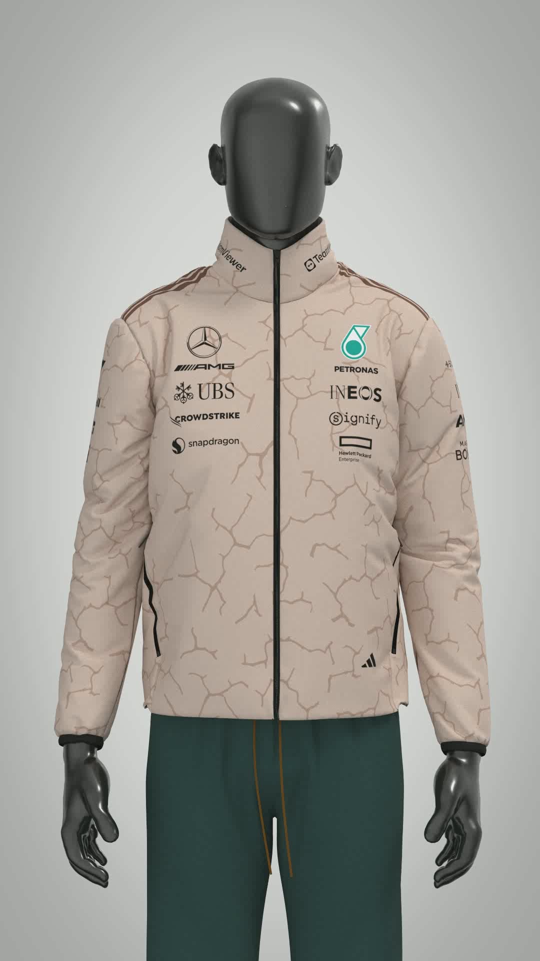 Mercedes-AMG F1 adidas 2025 Team Jacket - United States Grand Prix