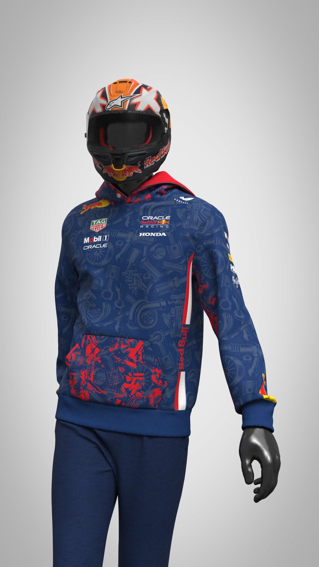 2025 Red Bull Racing Team Hoodie pattern Edition – Asphalt Racing Store