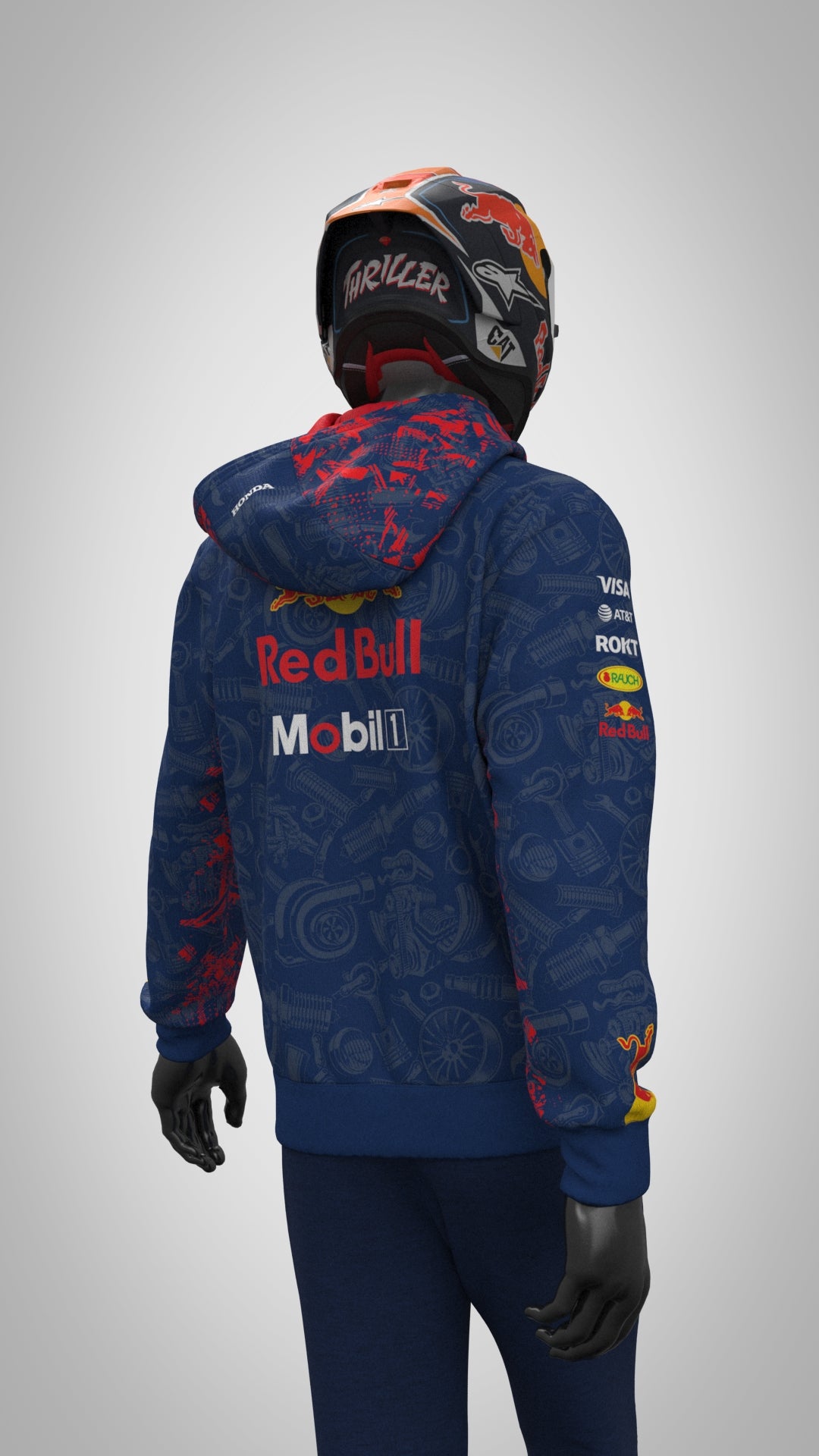 2025 Red Bull Racing Team Hoodie pattern Edition