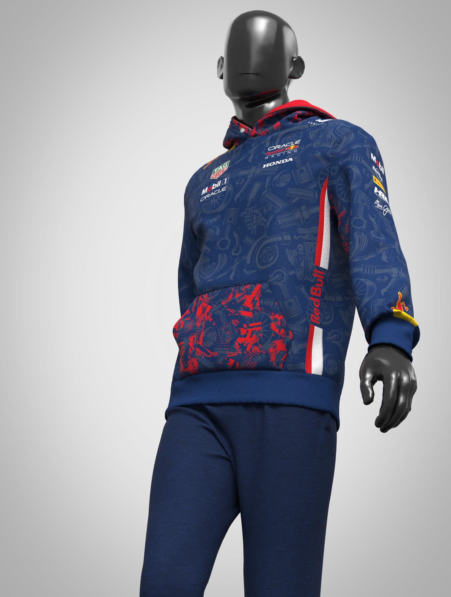 2025 Red Bull Racing Team Hoodie pattern Edition