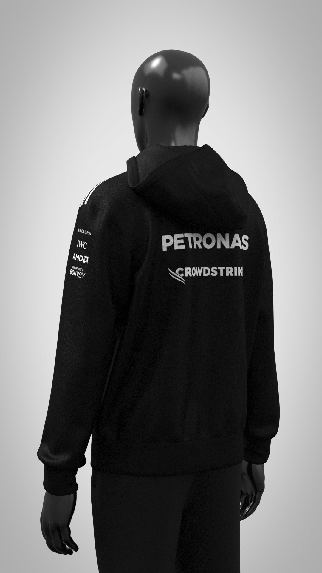 Mercedes-AMG F1 adidas 2025 Team Hoodie - Black