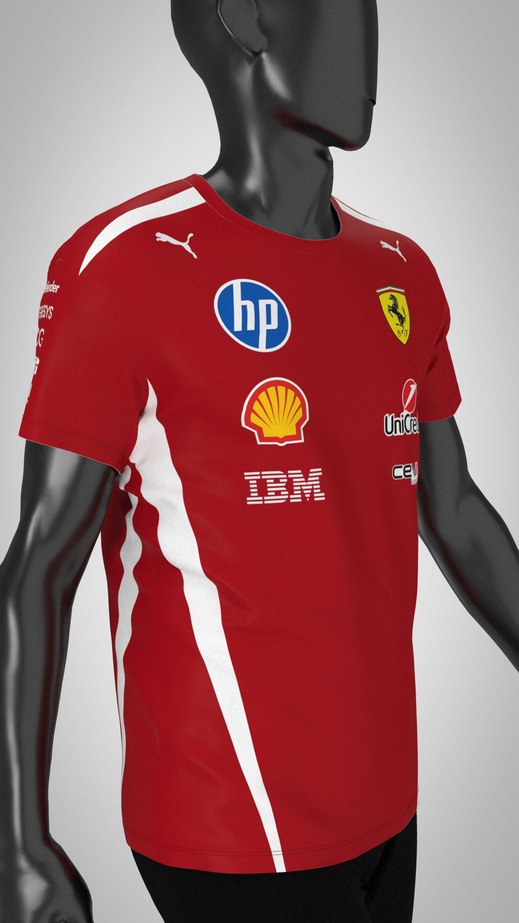 Ferrari T Shirt F1 Team 2026 -Rosso“Red”