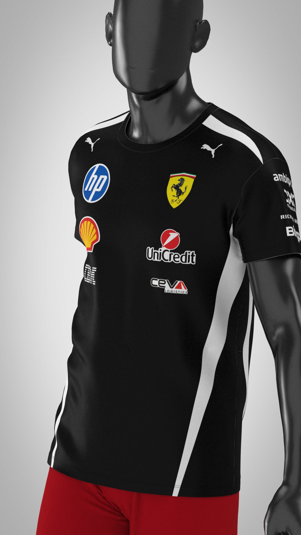 Ferrari T Shirt F1 Team 2026 - Nero “Black”