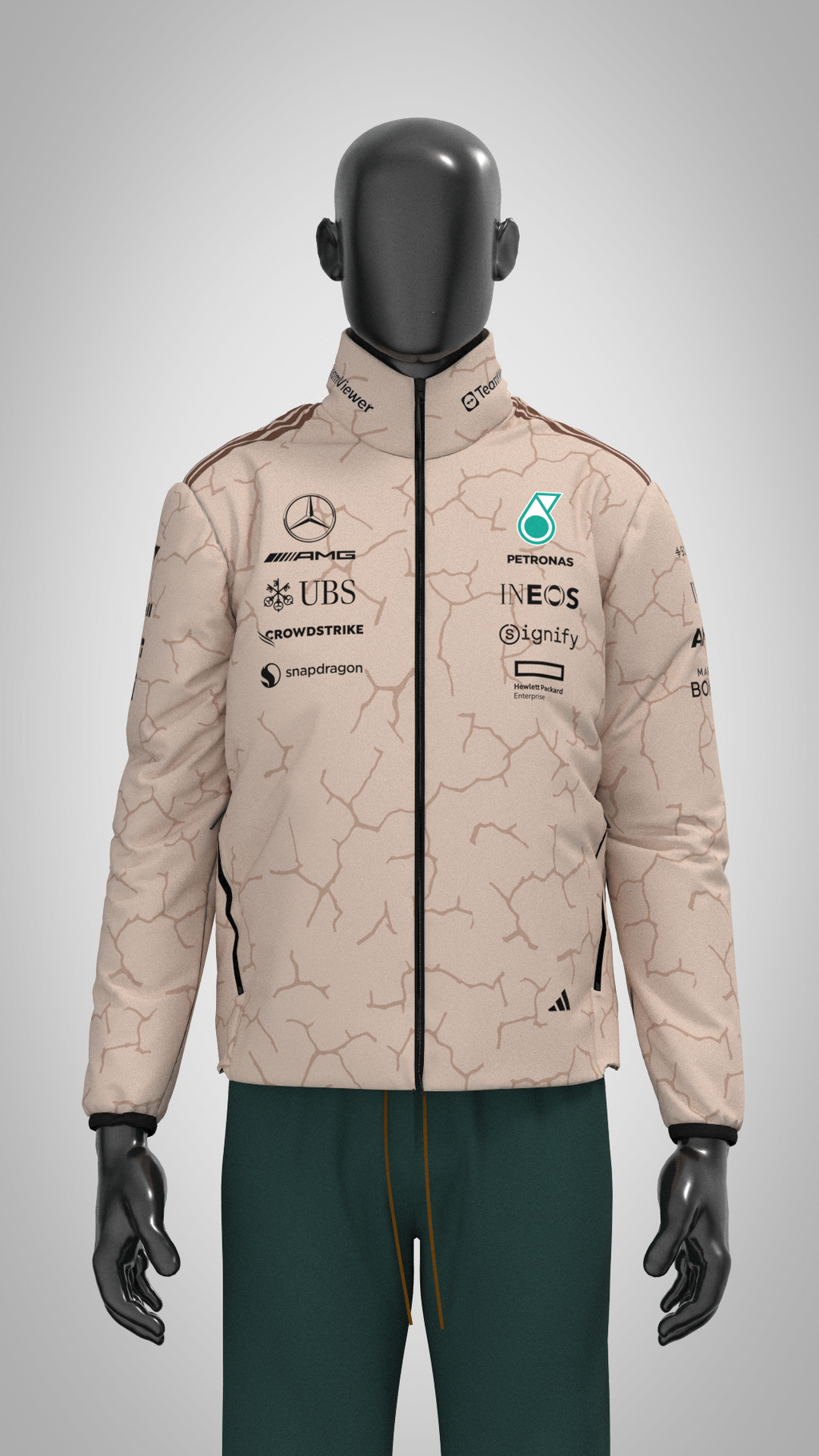 Mercedes-AMG F1 adidas 2025 Team Jacket - United States Grand Prix Special Edition