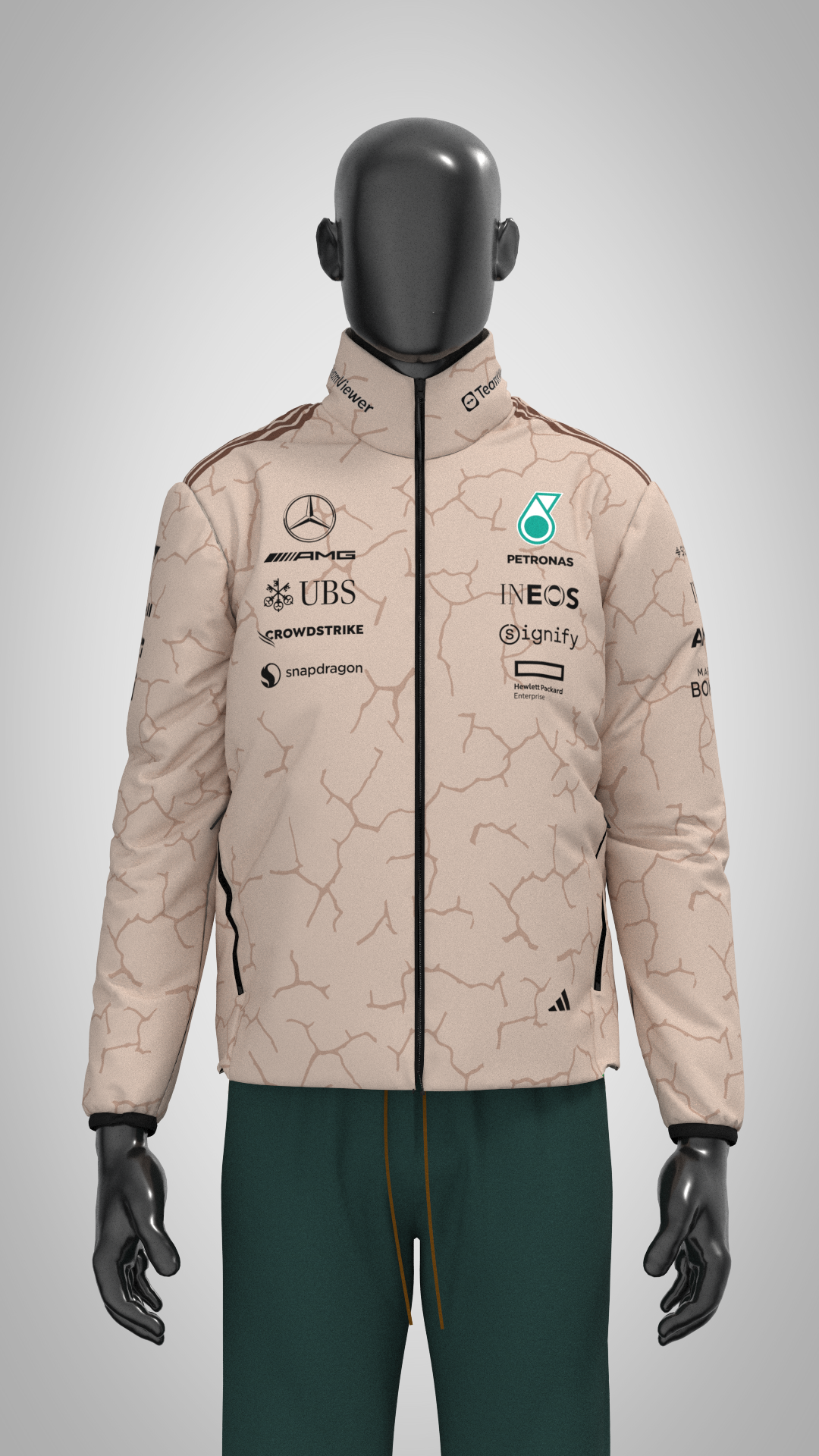Mercedes-AMG F1 adidas 2025 Team Jacket - United States Grand Prix Special Edition
