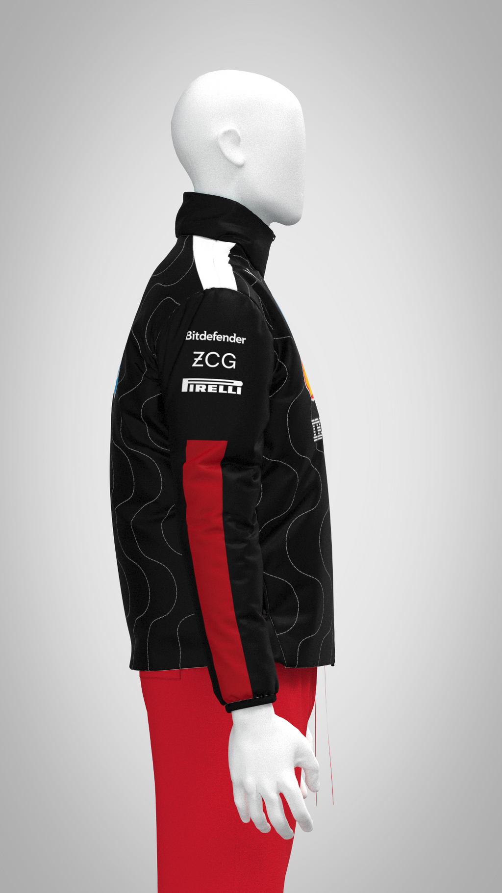 Scuderia Ferrari F1 PUMA 2025 Team Jacket Nero Rosso