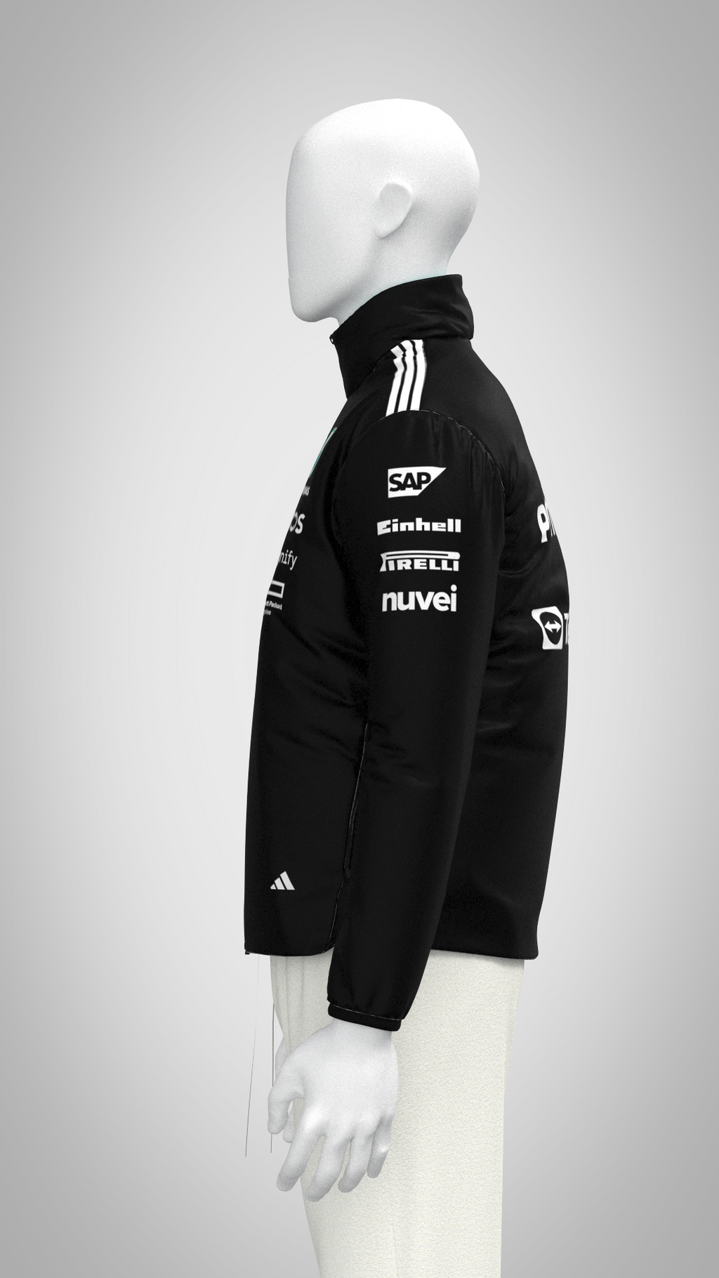 Mercedes-AMG F1 adidas 2025 Team Jacket - Black