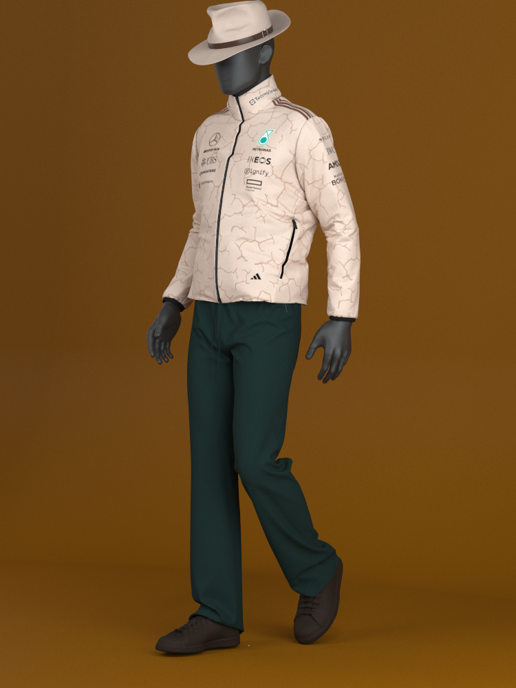 Mercedes-AMG F1 adidas 2025 Team Jacket - United States Grand Prix Special Edition