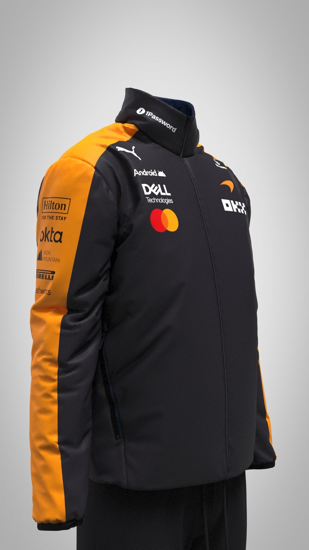 McLaren F1 PUMA 2026 Team Bomber Jacket - dark grey