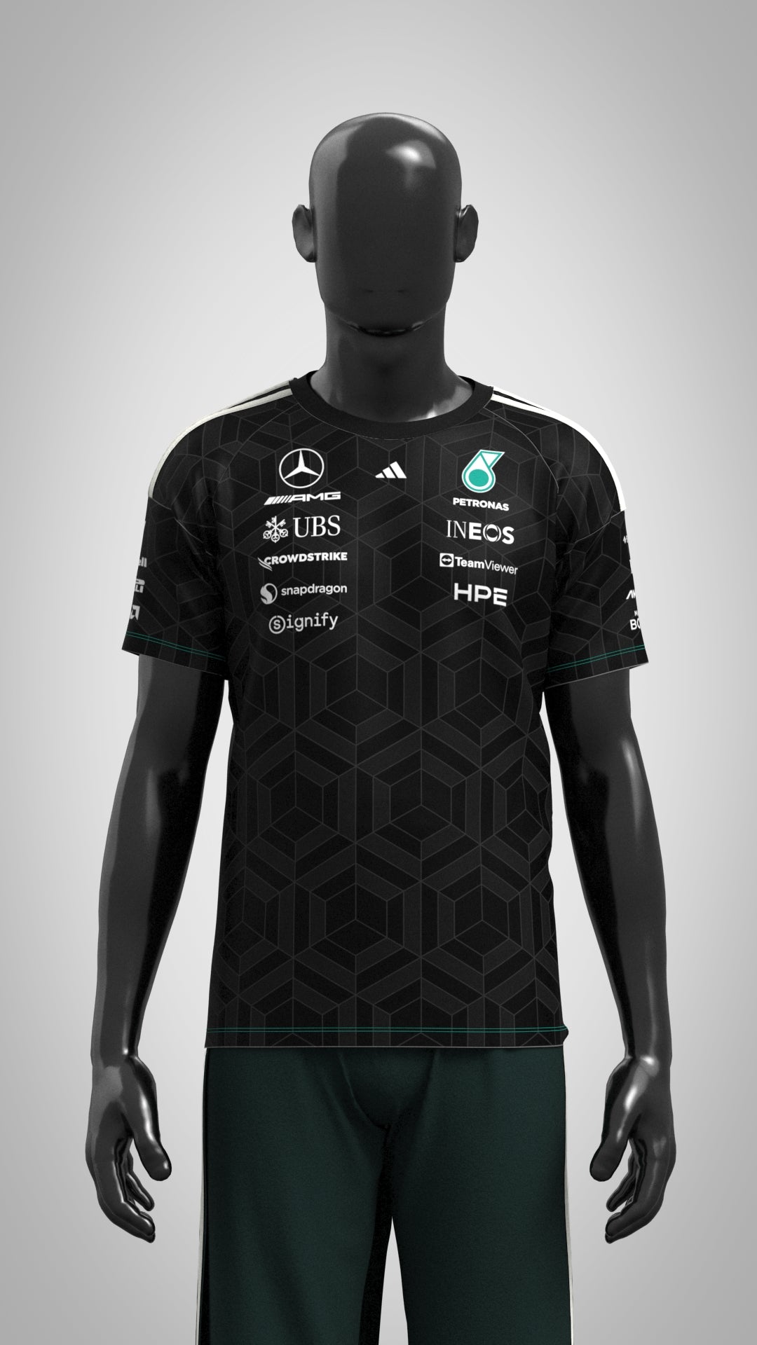 Pre-Order Mercedes-AMG PETRONAS F1 Team T Shirt 2026 - Black