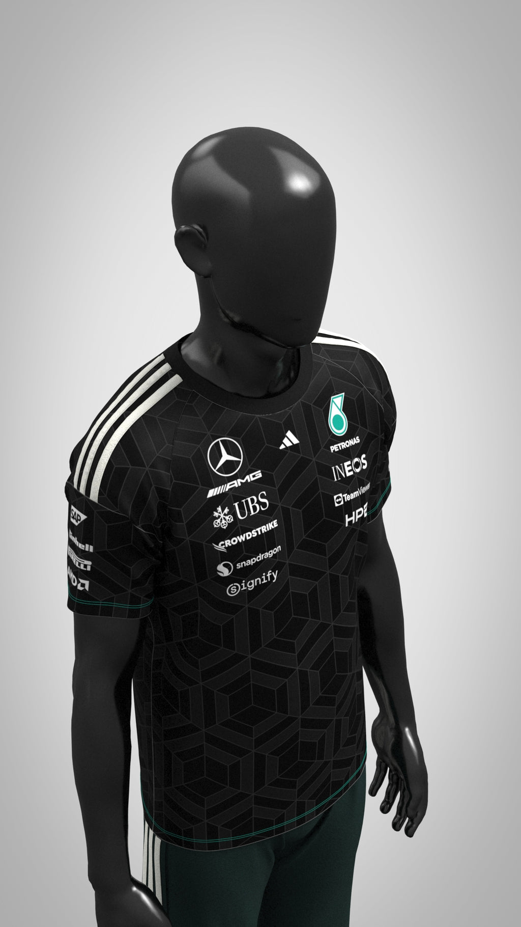 Mercedes-AMG PETRONAS F1 Team T Shirt 2026 - Black