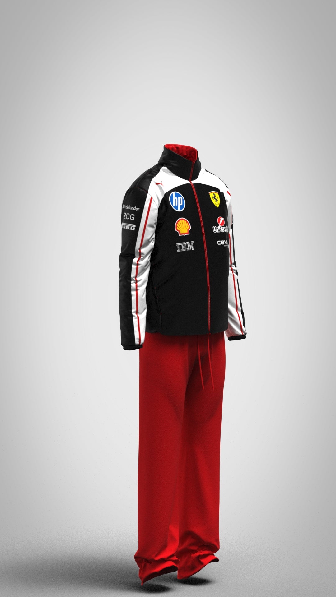 Scuderia Ferrari 2026 Team Jacket - Special color “ Nero” Black