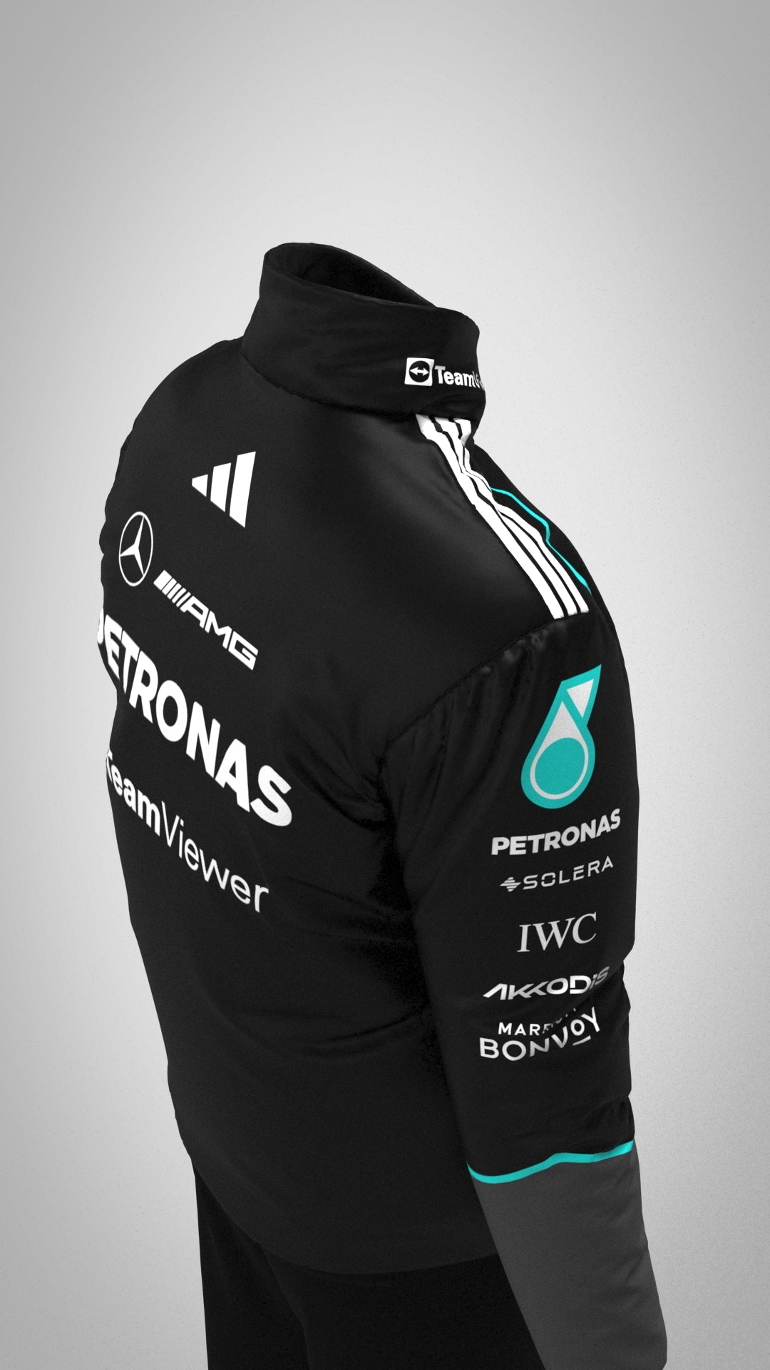 Mercedes AMG Petronas adidas F1 2026 Team Jacket - Black
