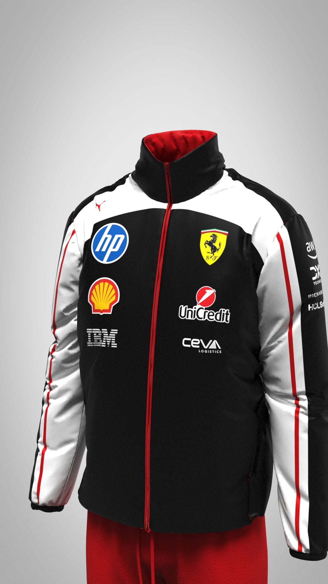 Scuderia Ferrari 2026 Team Jacket - Special color “ Nero” Black