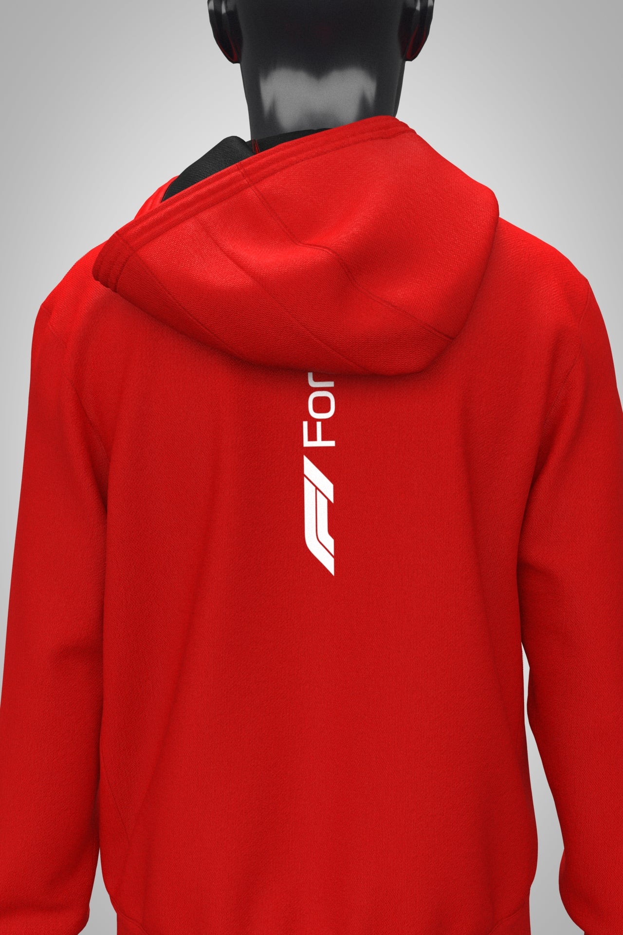 F1 Collection Large Logo Hoodie - Red