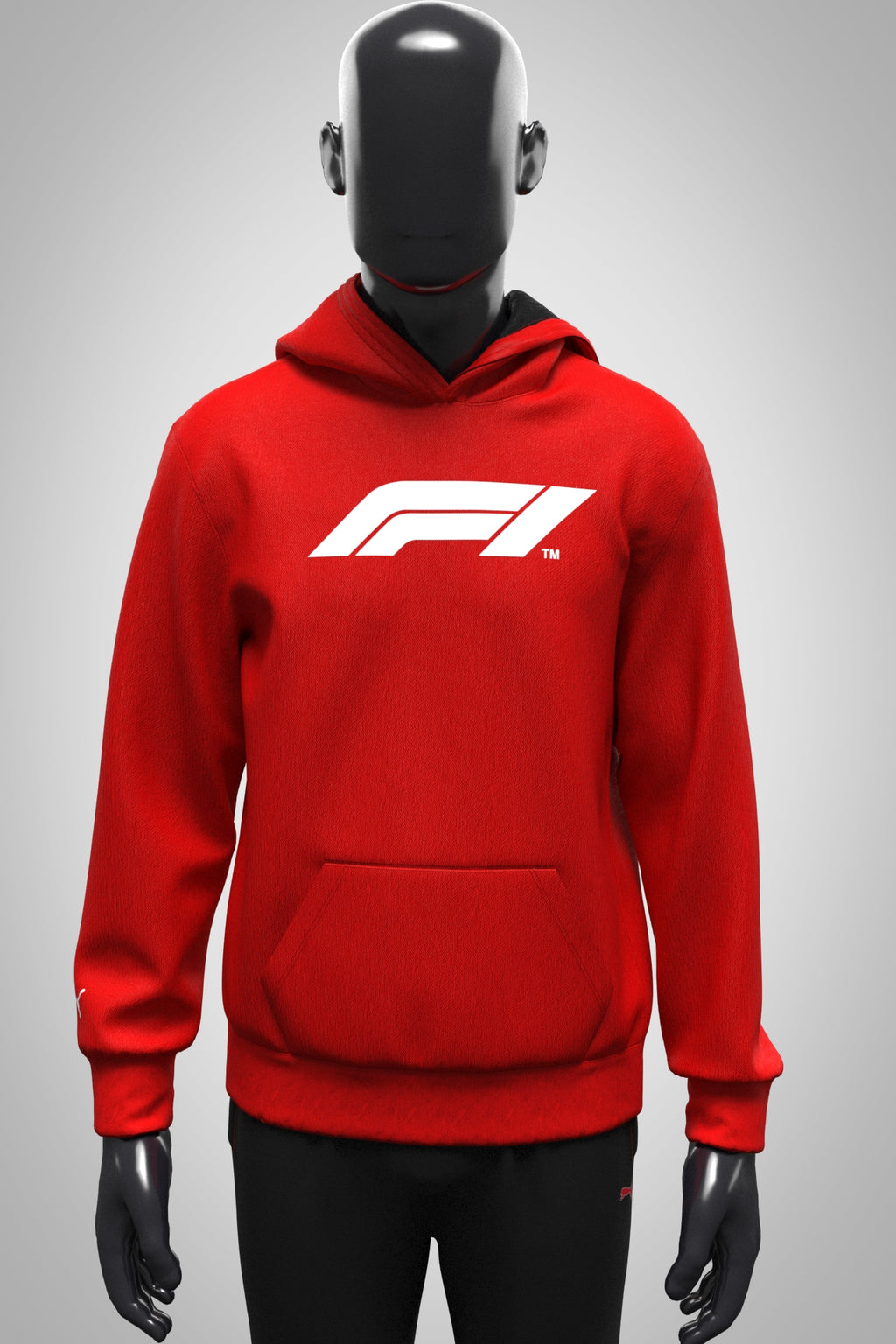 F1 Collection Large Logo Hoodie - Red