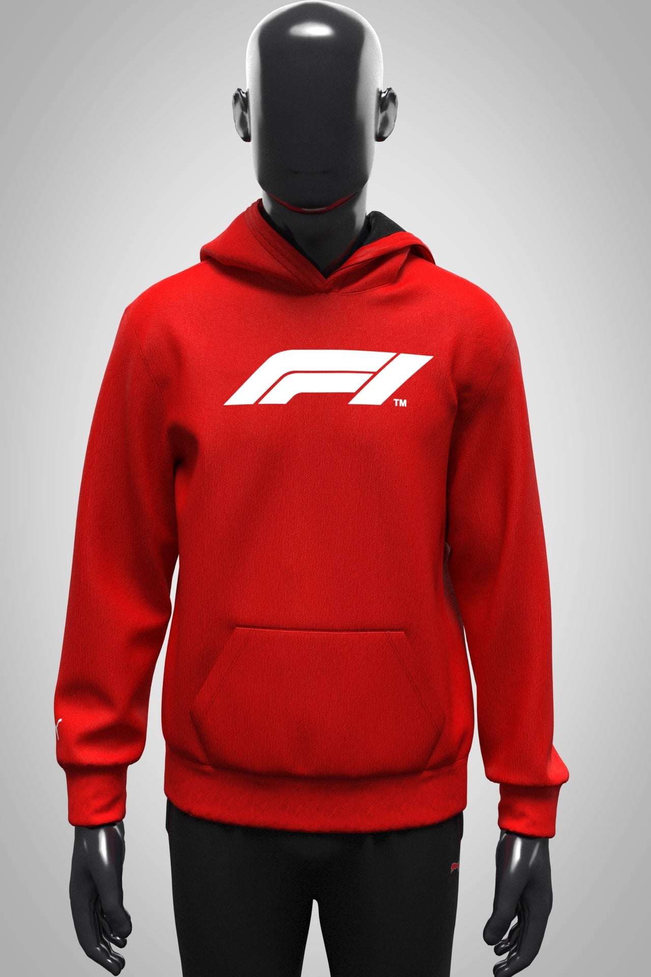 F1 Collection Large Logo Hoodie - Red