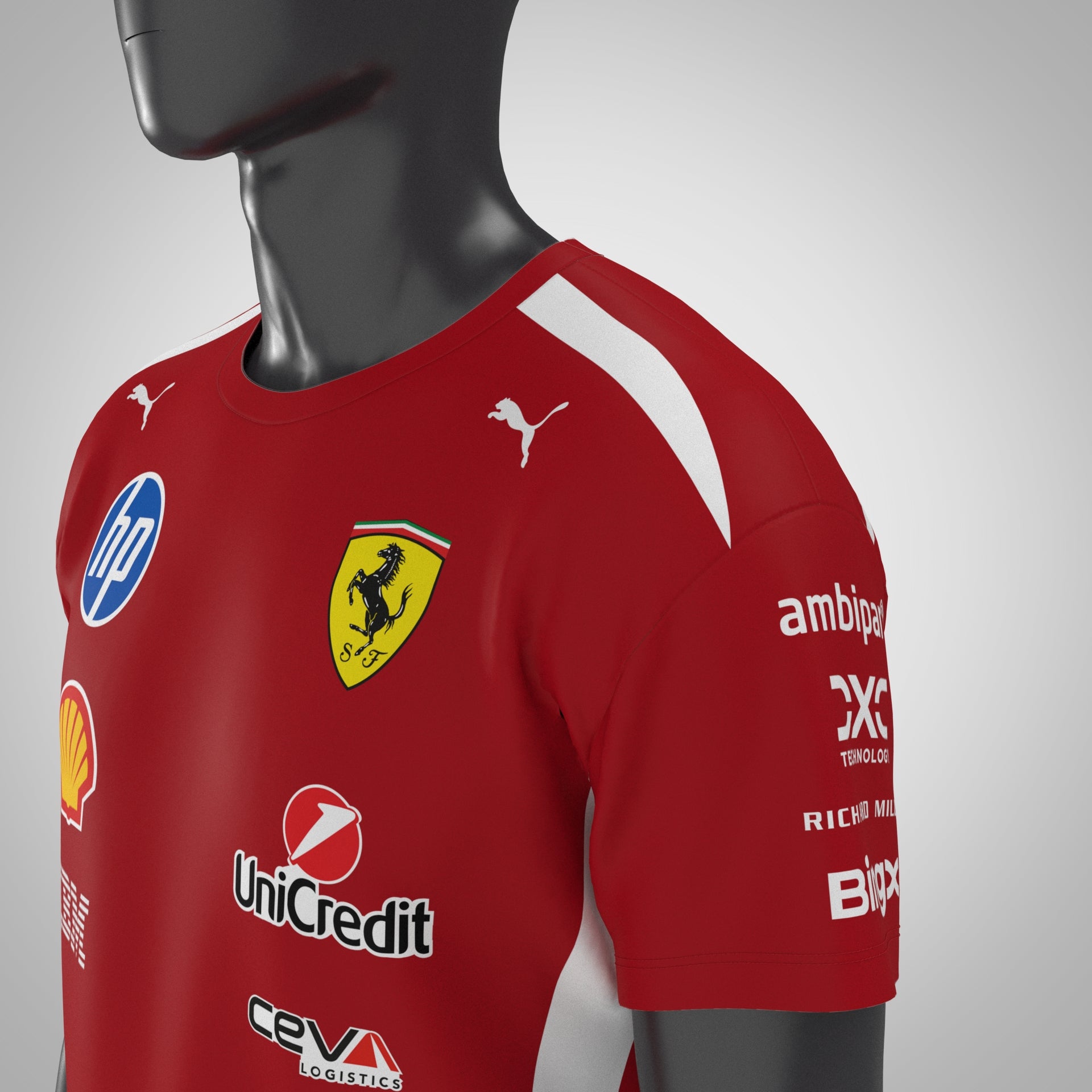 Lewis Hamilton 2026 Scuderia Ferrari F1 Team T Shirt – Asphalt