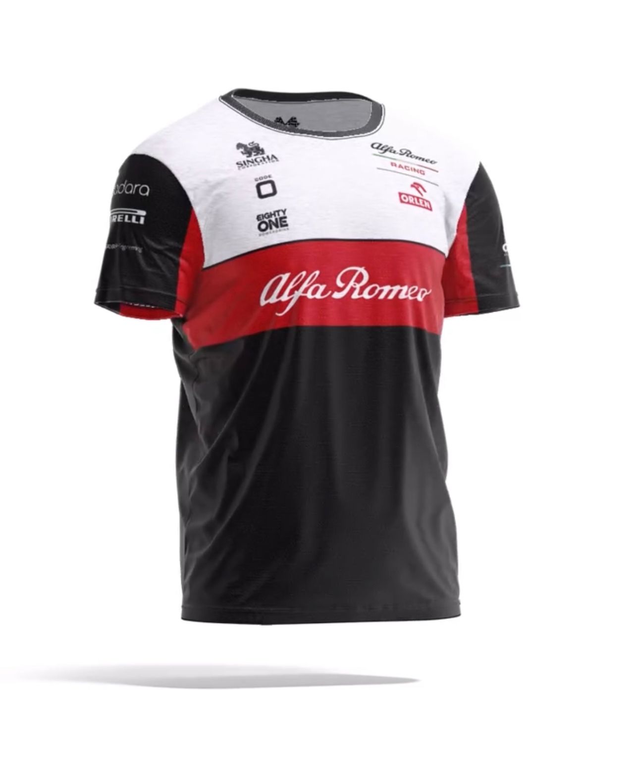Alfa Romeo F1 Team T Shirt 2023 , Nero “ Black“ 🏁🇮🇹