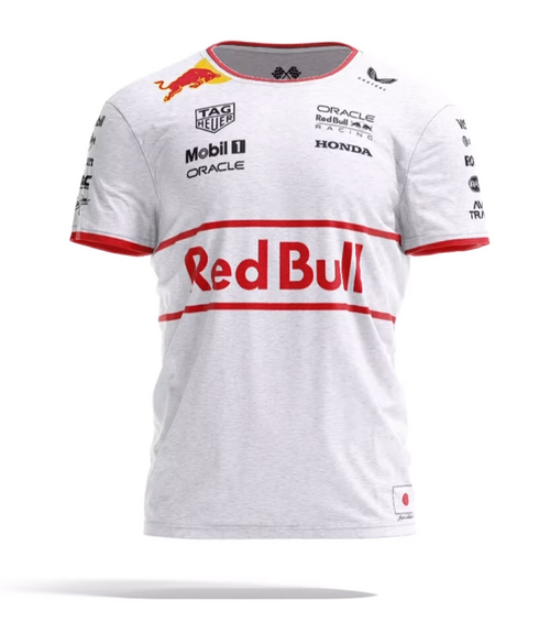 Red Bull 2025 Special Edition Japan GP T Shirt - White – Asphalt