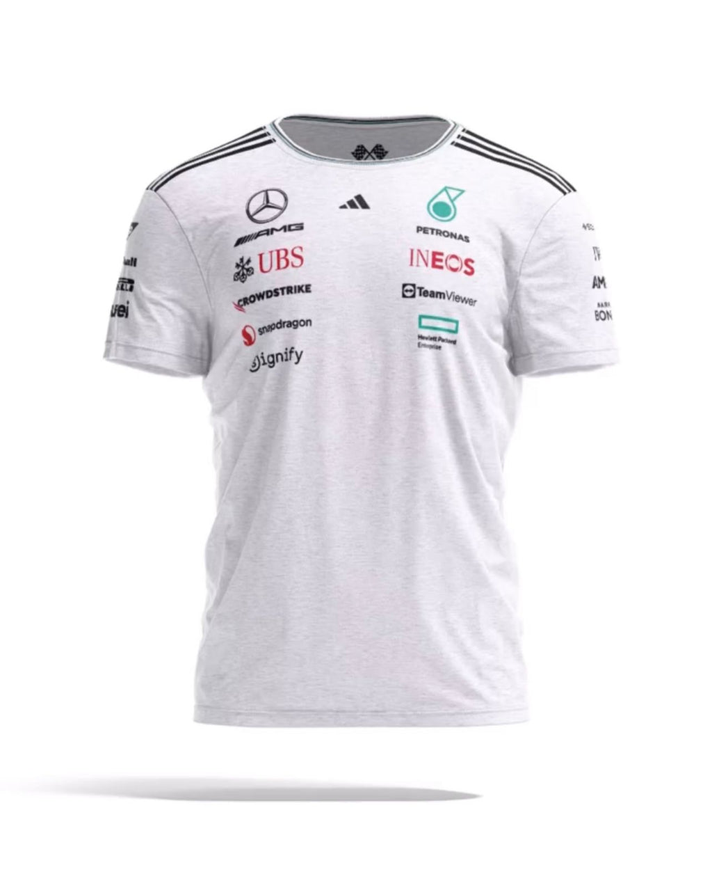 Mercedes-AMG PETRONAS F1 Team T Shirt 2025 - White