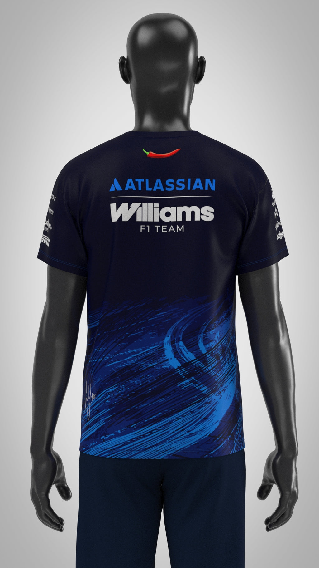 Williams F1 Team 2026 Tech Tee Carlos Sainz - T Shirt Navy