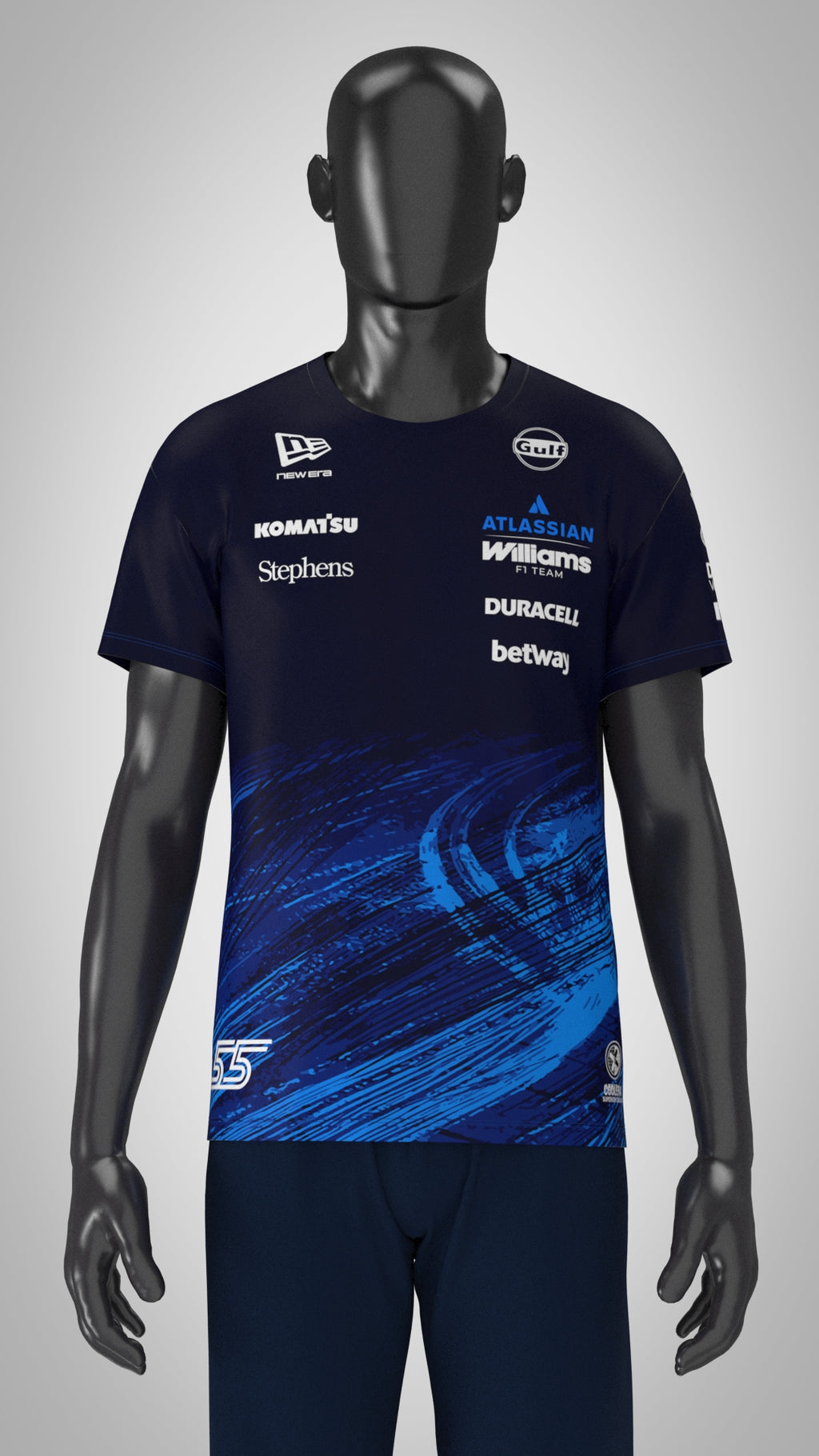 Williams F1 Team 2026 Tech Tee Carlos Sainz - T Shirt Navy