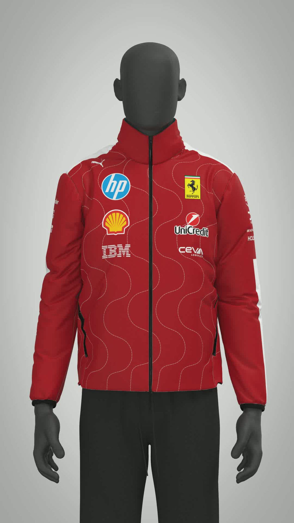 Scuderia Ferrari F1 PUMA 2025 Team Jacket Rosso - Red