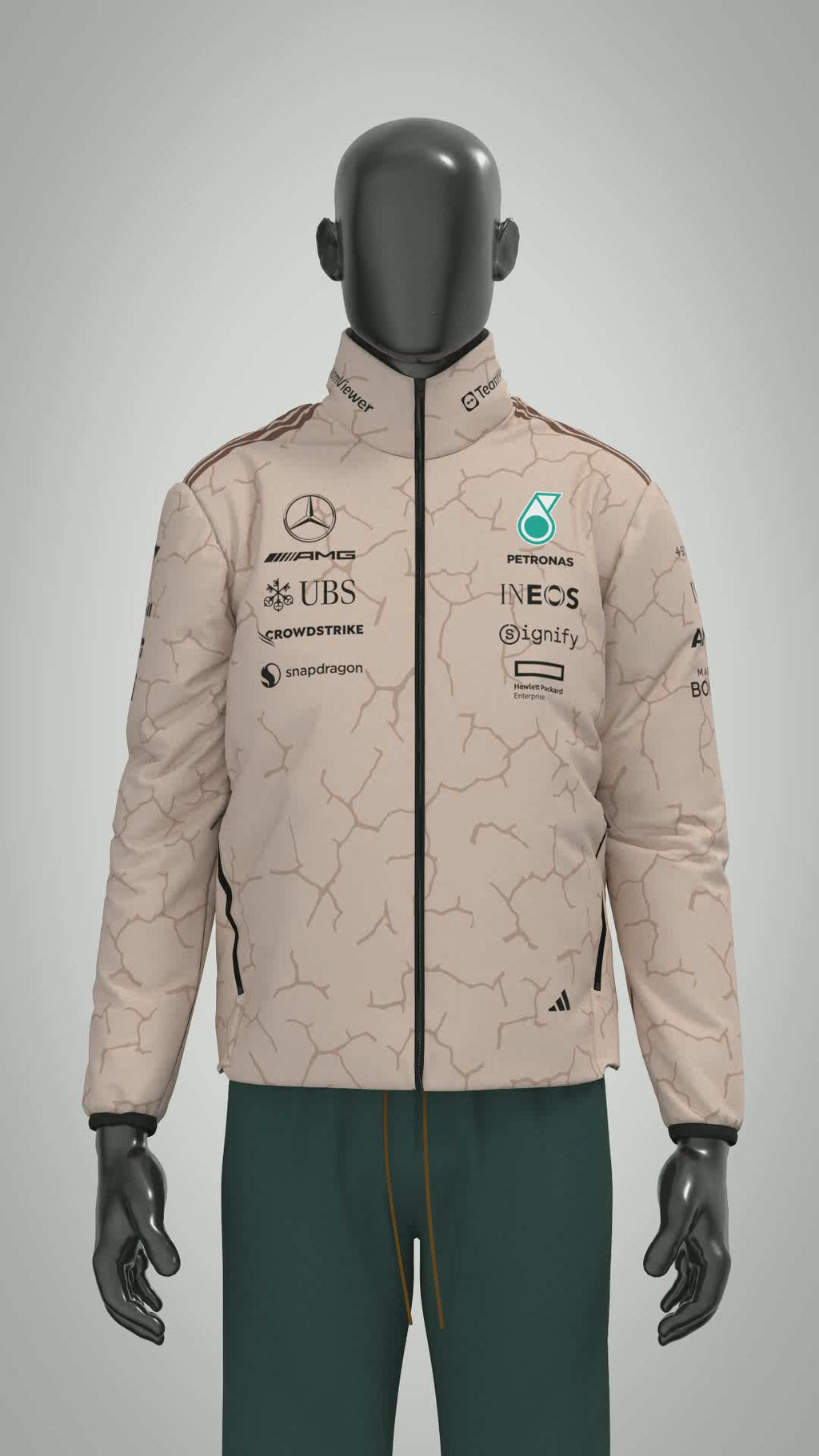 Mercedes-AMG F1 adidas 2025 Team Jacket - United States Grand Prix Special Edition