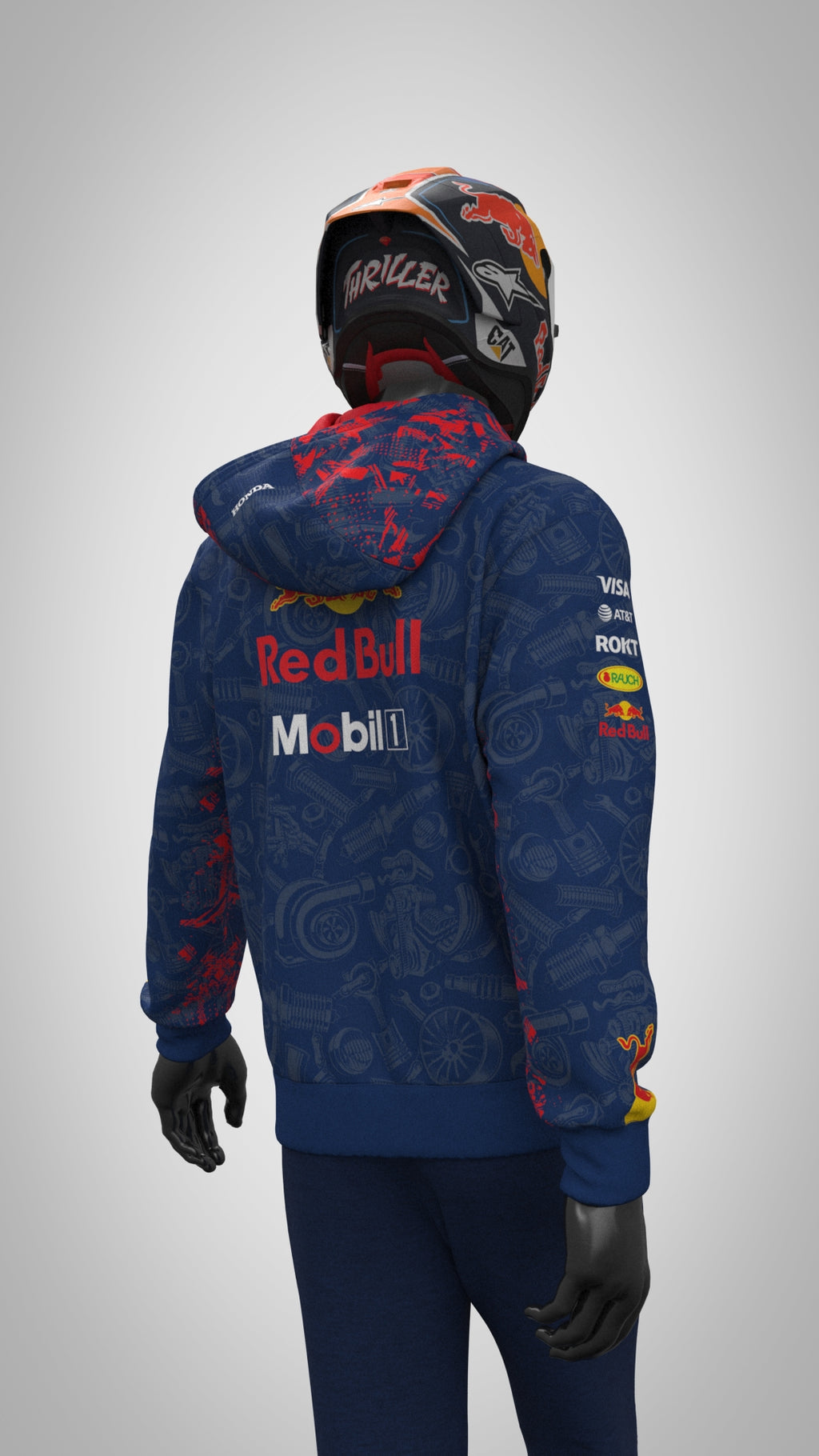 2025 Red Bull Racing Team Hoodie pattern Edition