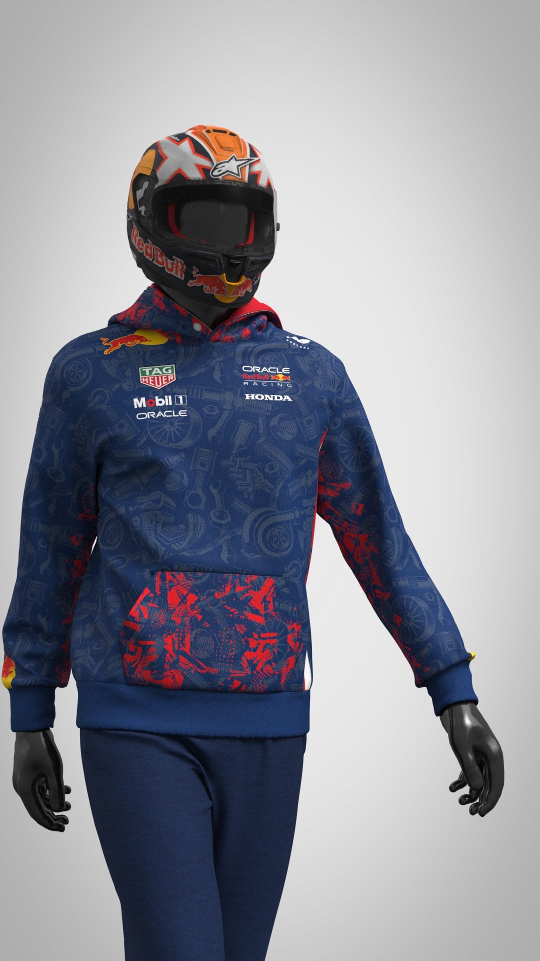 2025 Red Bull Racing Team Hoodie pattern Edition