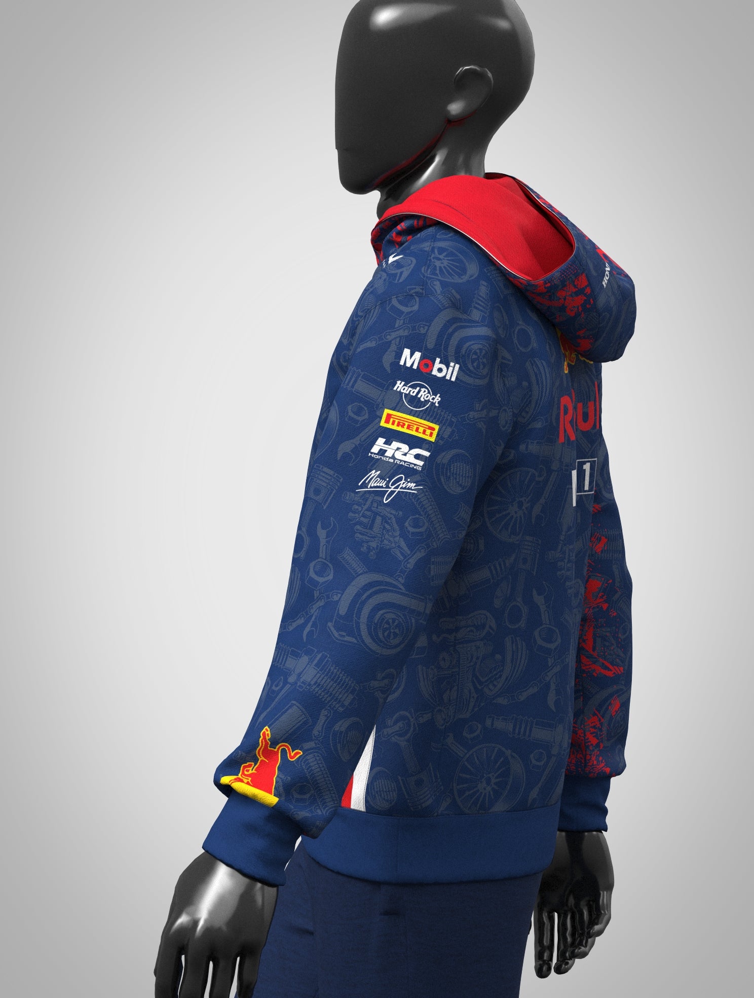 2025 Red Bull Racing Team Hoodie pattern Edition